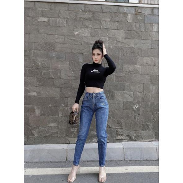 Quần Jeans Nữ Baggy 269 Cạp Cao ( Ảnh Thật