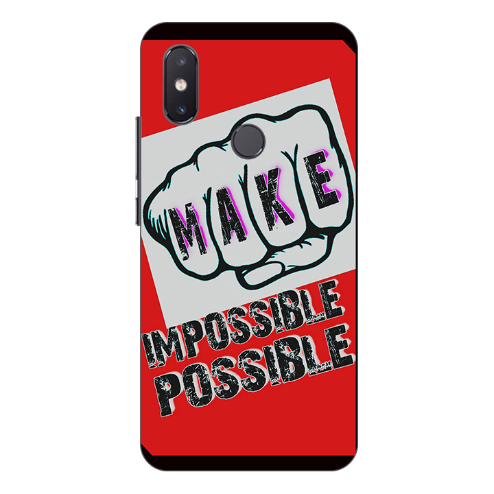 Hình ảnh Ốp lưng điện thoại Xiaomi Mi 8 SE hình Make Impossible Possible - Hàng chính hãng
