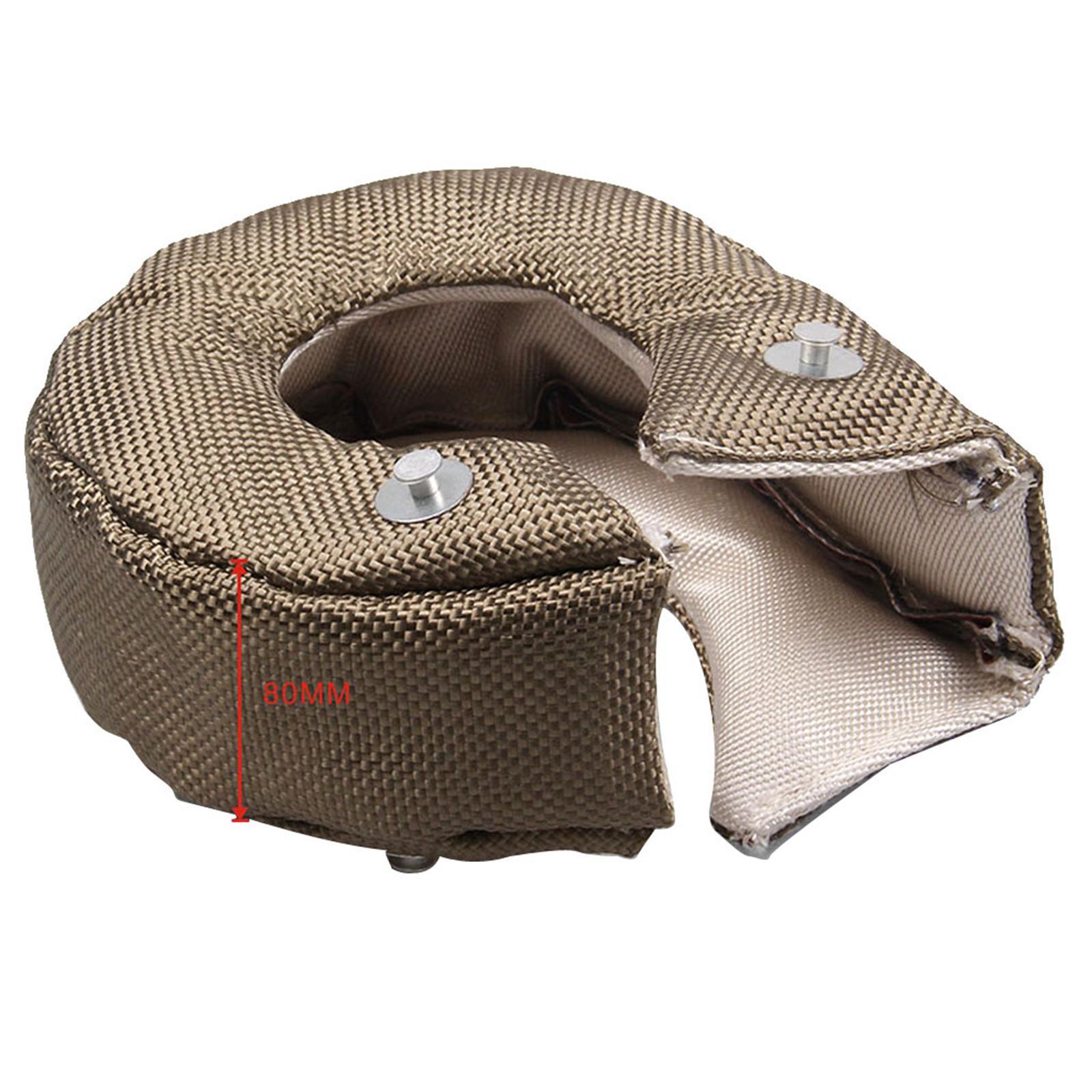 Turbocharger Heat Shield Cover for T3 High Temperature Turbo Charger Wrap with Fastener Springs Housing Turbo Blanket Cover Car Accessories