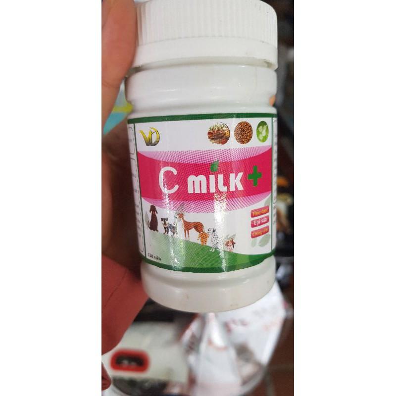 Kích Sữa - Tăng Tiết Sữa - Giảm Viêm Tuyến Sữa Chó Mèo - C Milk ( hộp/150