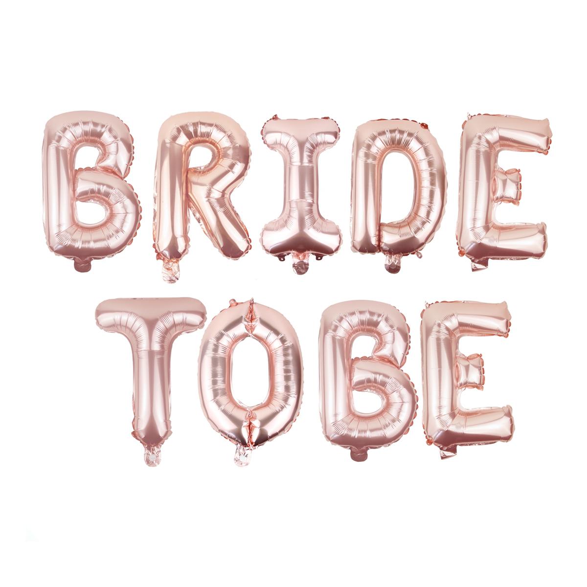 Bộ bóng trang trí tiệc chia tay độc thân chữ Bride To Be màu hồng ctdt04