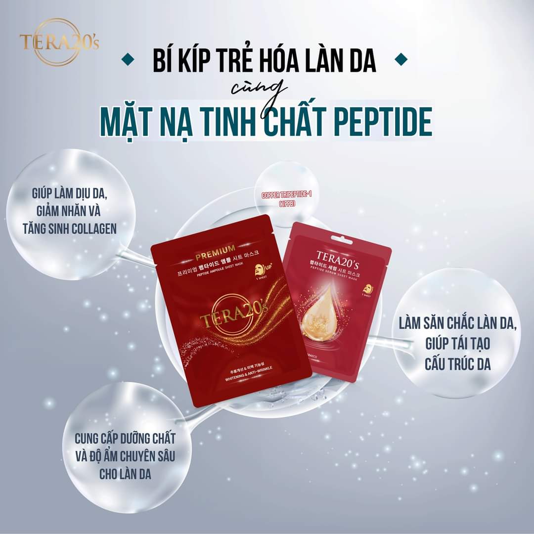 Combo 2 mặt nạ tinh chất Ampoule TERA20's cao cấp cấp ẩm cho da