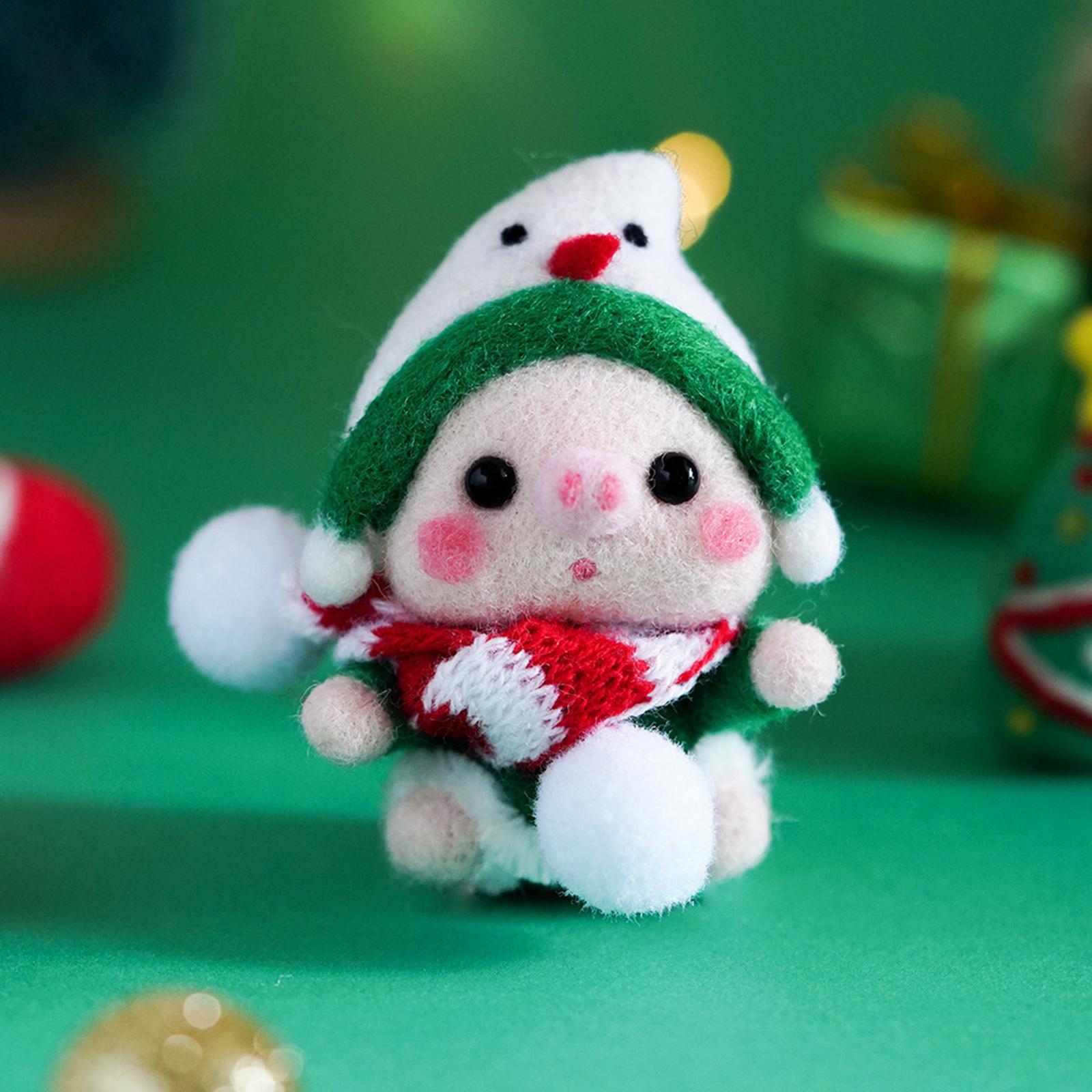 1x Cute Animal Felting Starter Kit with for Beginner