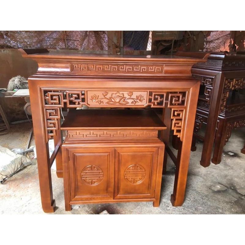 Bàn thờ gỗ sồi 107cm