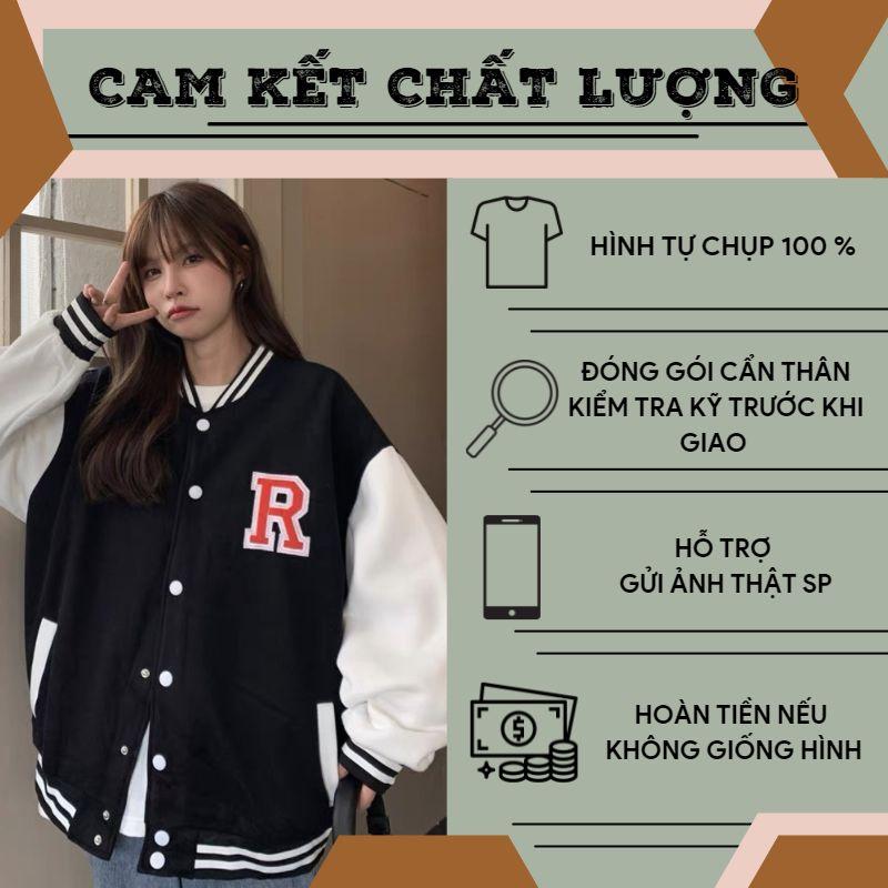 Áo Khoác Nỉ Bông 1 Lớp Hoodie Unisex Nam Nữ Có Mũ Tay Phối Màu R hàng cao cấp Áo khoác nỉ nam nữ in chữ form rộng thoải mái màu sắc trẻ trung