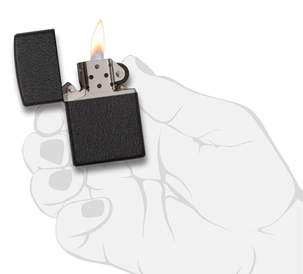 Bật Lửa Zippo Black Crackle 236