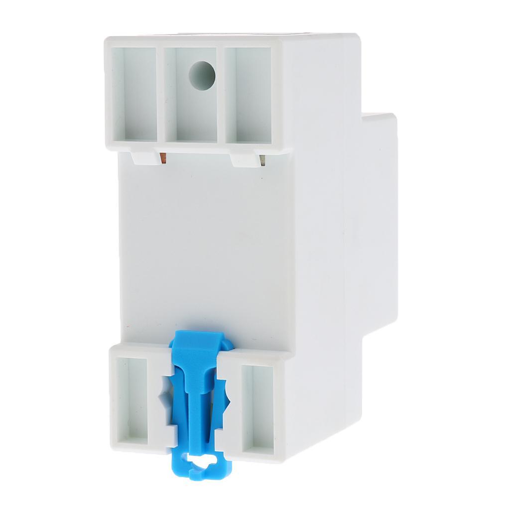 LCD DIN-Rail Type Hour Single Phase 2 Wire Energy Meter AC 220V