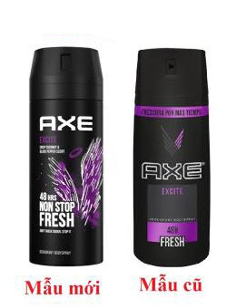 Xịt Khử Mùi Cho Nam Axe Deodorant Body Spray EXCITE 150ml - UK