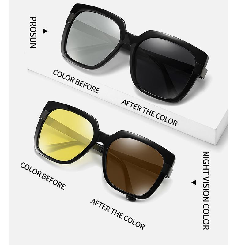 Mới Nhất Nữ Phân Cực Photochromic Ngày Đêm Kính Mát Nữ Tắc Kè Hoa Glasse Thoáng Mát Nữ Oculos Lái Xe Kính Mát