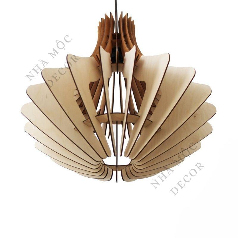 Đèn gỗ thả trần trang trí mẫu TT86