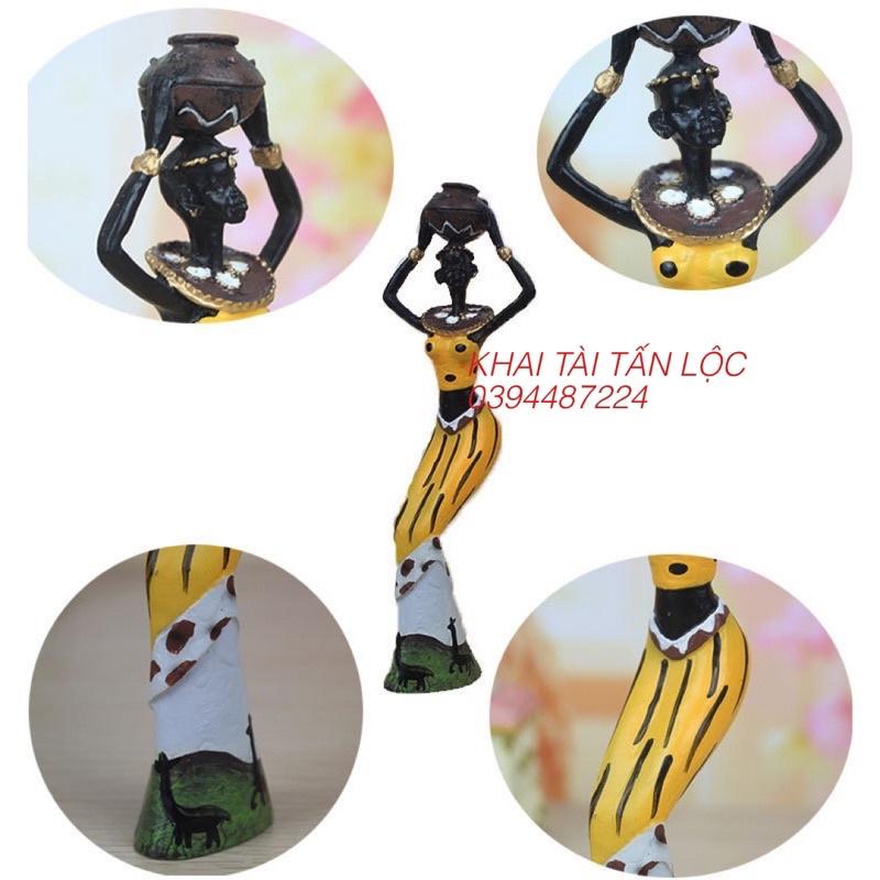 Bộ tượng 3 cô gái Châu Phi trang trí nghệ thuật
