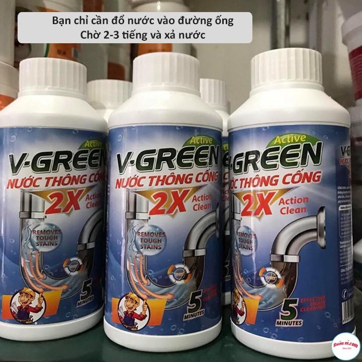 Chai nước thông cống vgreen 00214