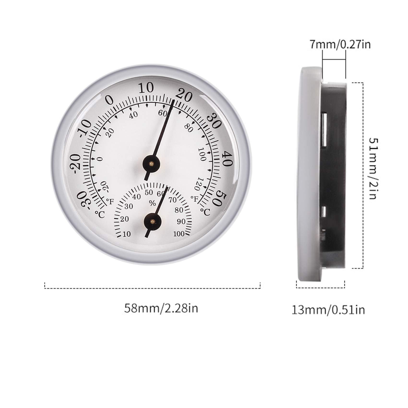 Thermo Hygrometer, Nhiệt kế Máy đo nhiệt kế tương tự, Nhiệt kế phòng và Máy đo độ ẩm không khí, cho tại nhà hoặc trong văn phòng, kiểm soát khí hậu trong nhà