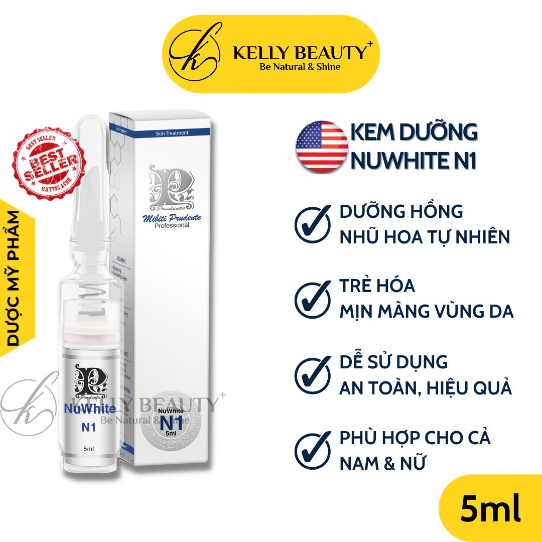 Kem Dưỡng Mibiti Prudente Nuwhite N1 - Khử Thâm, Dưỡng Hồng Ti | Kelly Beauty
