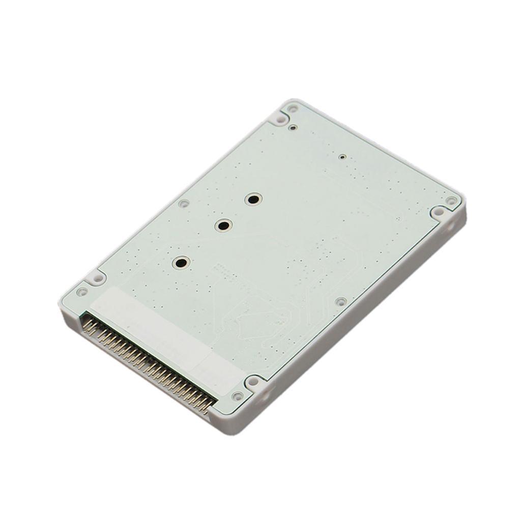 2Pack M.2 NGFF  SSD to 2.5 SATA Adapter Card with Case 100*70*10mm White