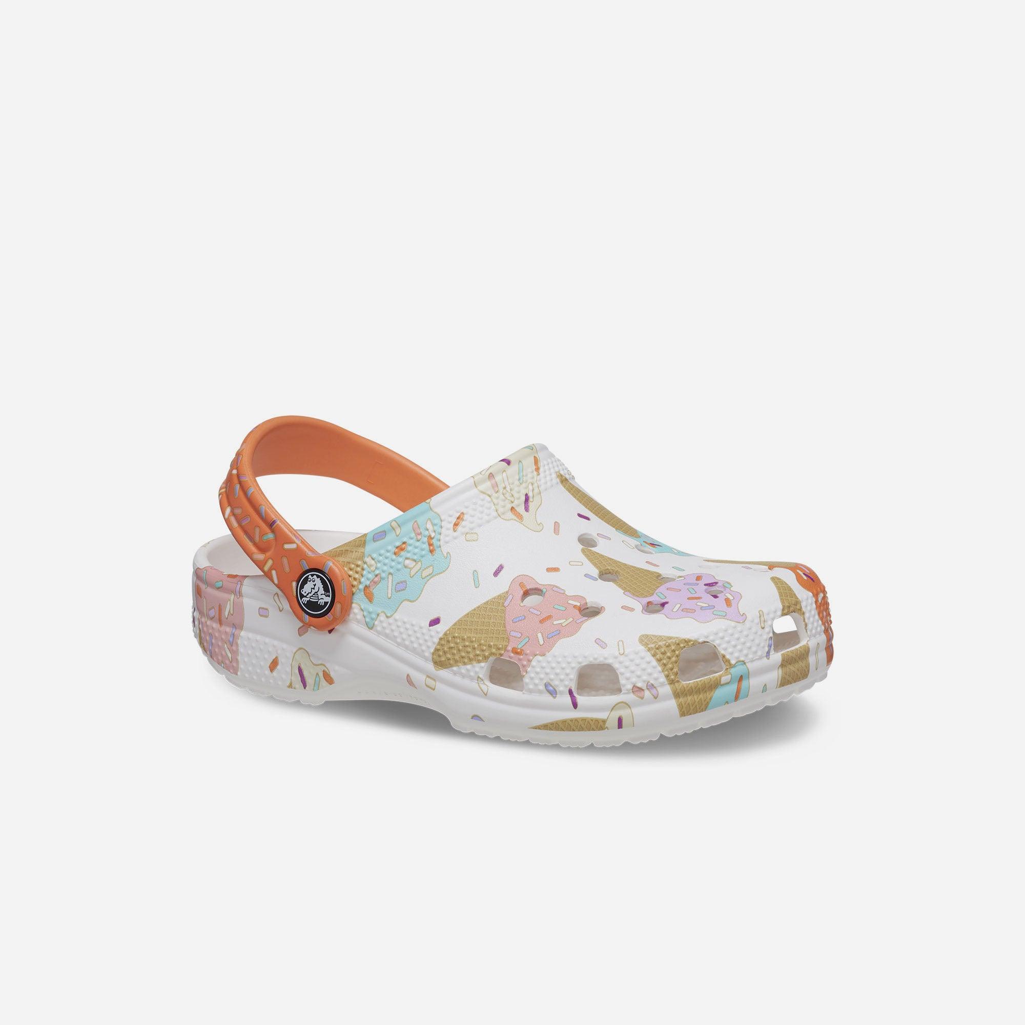 Giày lười trẻ em Crocs Classic Ice Cream Graphic - 208572-94S (1-3 tuổi)