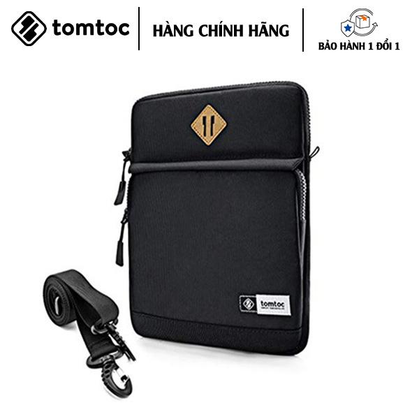TÚI ĐEO CHÉO TOMTOC  MULTI FUNCTION SHOULDER CHO IPAD BLACK A20-A01D01 bảo vệ hoàn hảo chống va đập - HÀNG CHÍNH HÃNG