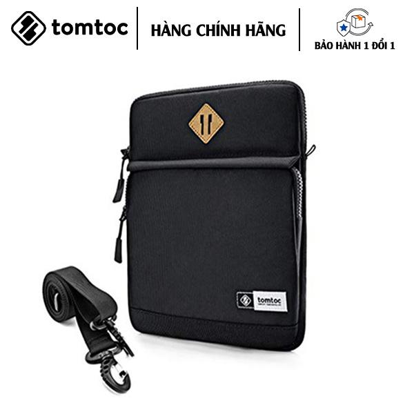 TÚI ĐEO CHÉO TOMTOC (USA) MULTI FUNCTION SHOULDER CHO IPAD BLACK A20-A01D01 bảo vệ hoàn hảo chống va đập - HÀNG CHÍNH HÃNG