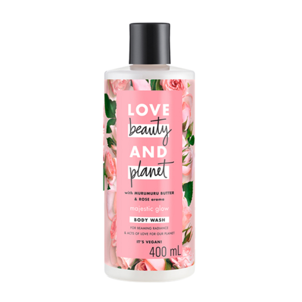 Combo Gội Xả + Sữa Tắm Love Beauty And Planet Giữ Màu Tóc Nhuộm Thêm Rực Rỡ &amp; Làn Da Sáng Mịn (400ml/Chai)