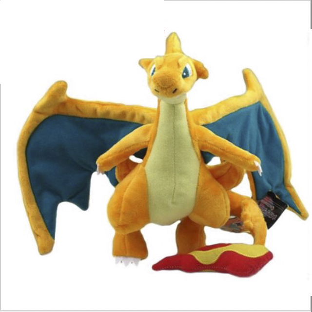 GẤU BÔNG POKEMON RỒNG LỬA MEGA CHARIZARD Y MEGA LIZARDON Y MÀU CAM 25CM