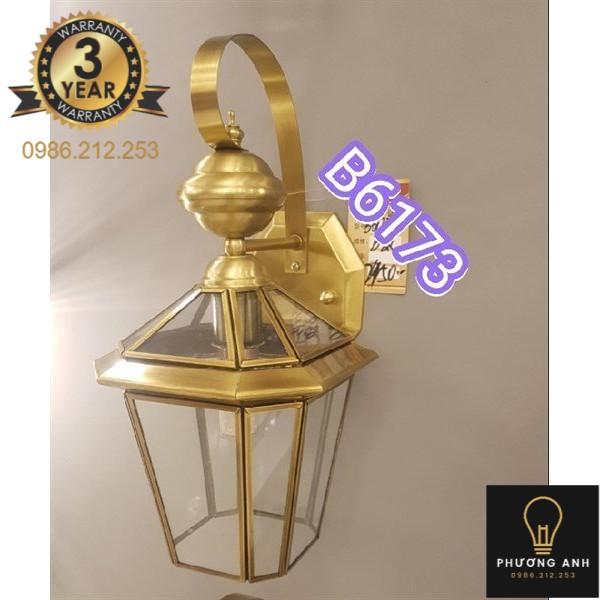 Đèn tường đồng trang trí ngoại thất cầu thang, lan can, trụ cổng trong suốt nhiều mẫu