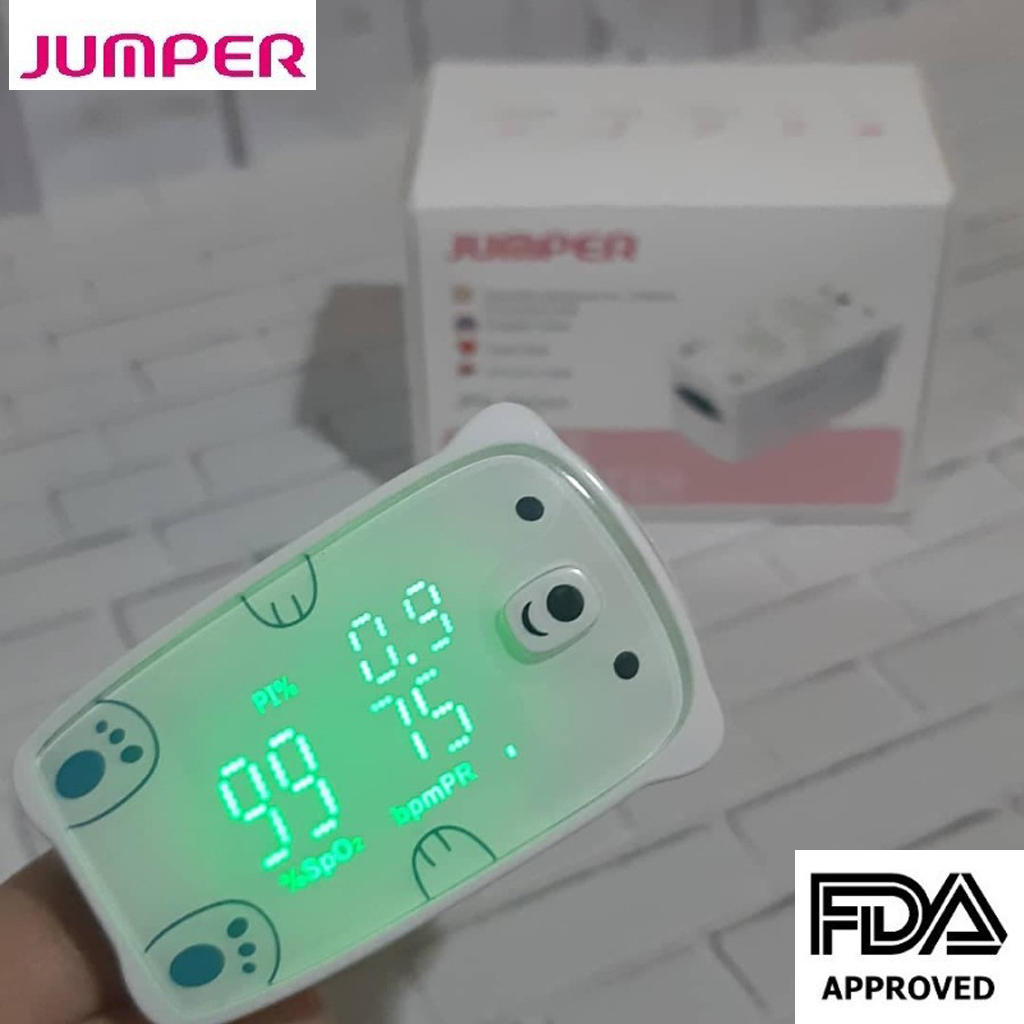 Máy đo nồng độ oxy trong máu Jumper JPD-500H | Dùng Cho Người Lớn Và Trẻ Em - Bảo Hành 24 Tháng [FDA Hoa Kỳ + xuất USA]