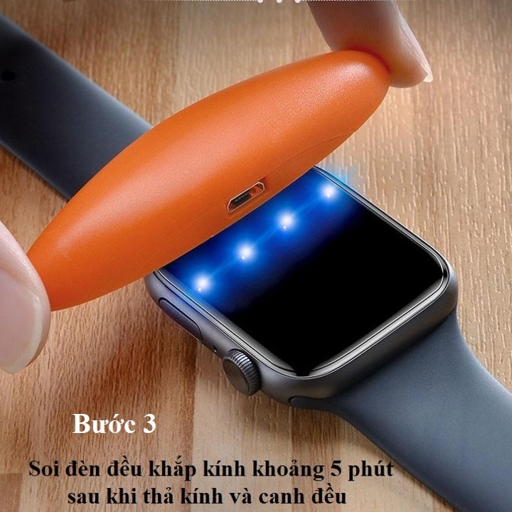 Cường lực full Apple Watch Seri 1-2-3 38mm uv T-Max - Hàng nhập khẩu