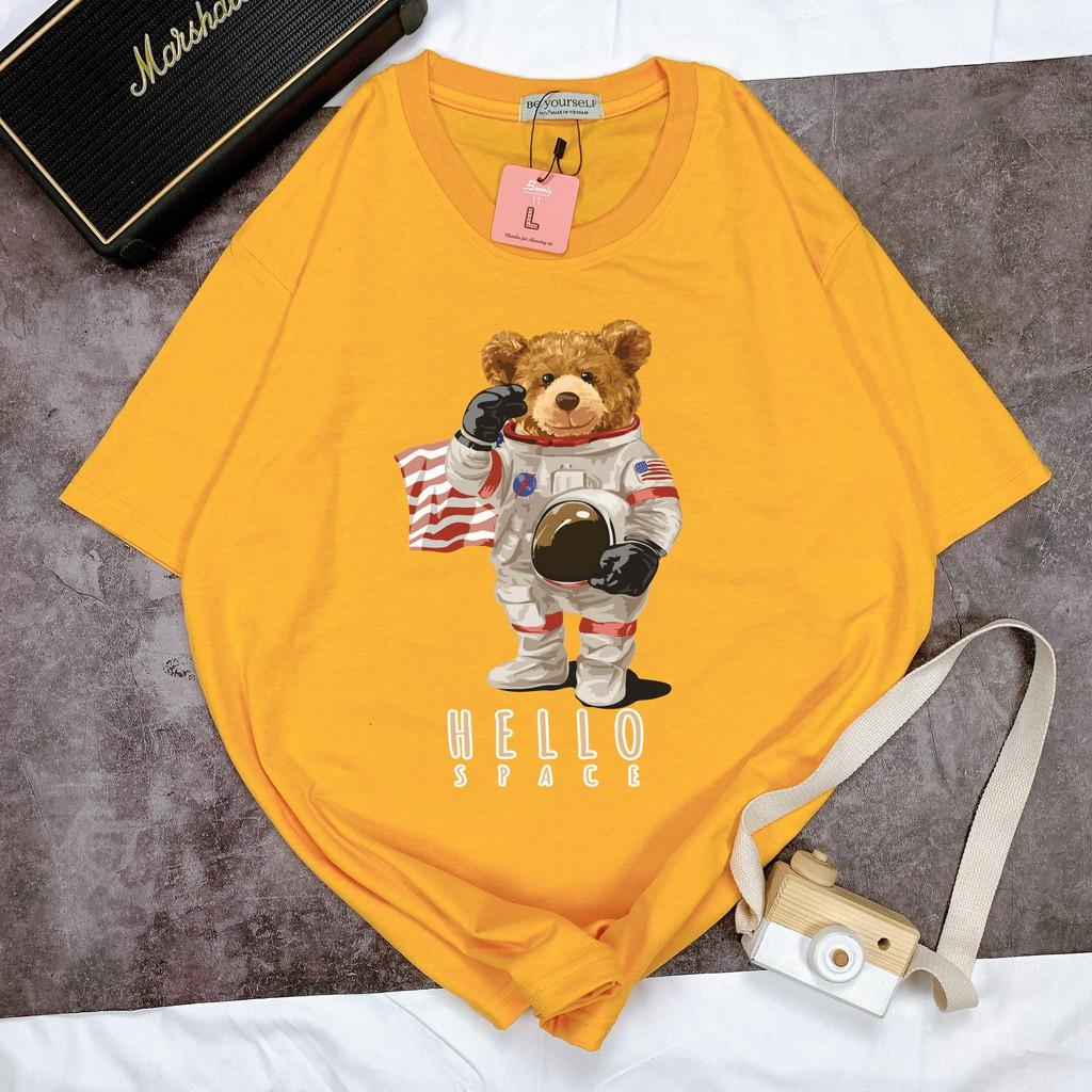 Áo thun unisex Be Yourself size M L XL - HELLO SPACE BEAR