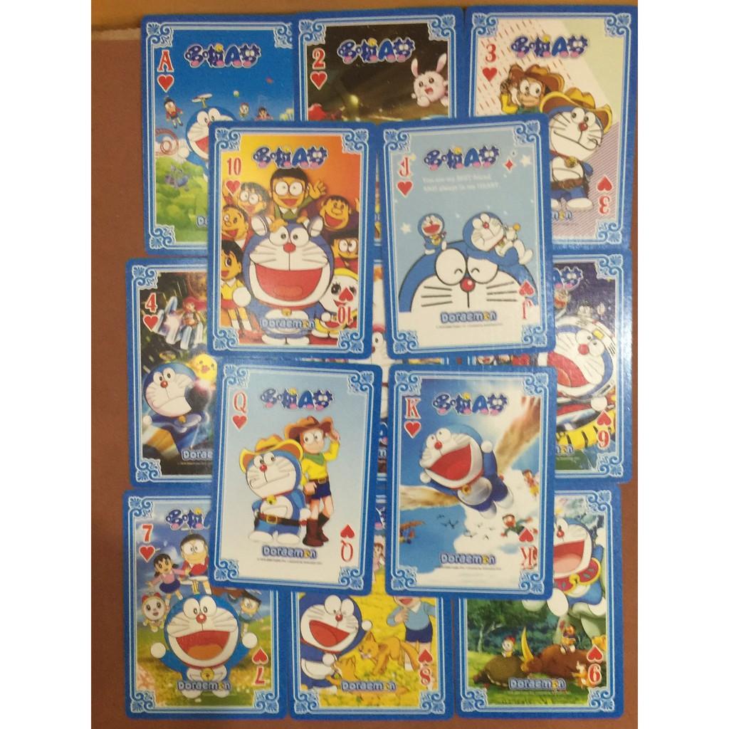 Bộ bài Tây anime doremon doraemon kéo búa bao, bộ tú poker đô rê mon 54 lá in hình anime manga dễ thương độc đáo