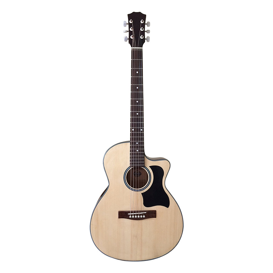 Đàn Guitar Acoustic DT70 màu gỗ tự nhiên laminate cần đàn có ty dành cho bạn mới tập Duy Guitar tặng 4 phụ kiện