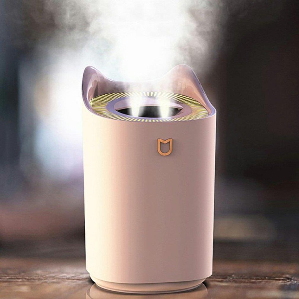 3L Máy Tạo Độ Ẩm Không Khí Tinh Dầu Hương Thơm Khuếch Tán Đôi Đầu Phun Bằng Coloful LED Siêu Âm Ẩm Khuếch Tán Hương Thơm