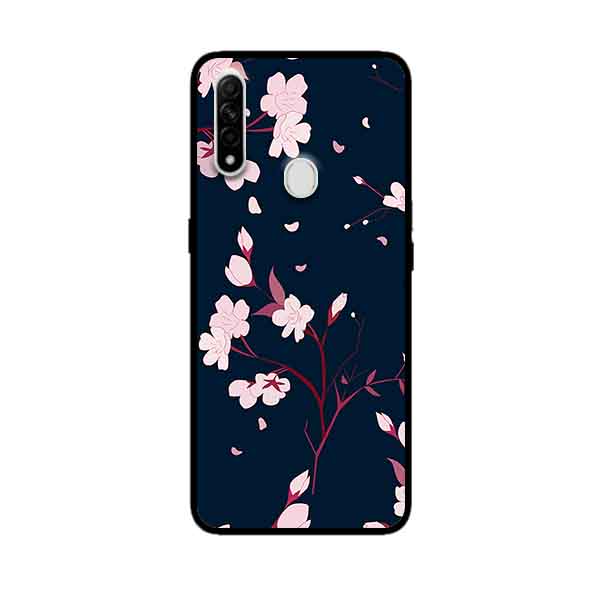 Ốp Lưng in cho Oppo A31 Mẫu Hoa Đào - Hàng Chính Hãng