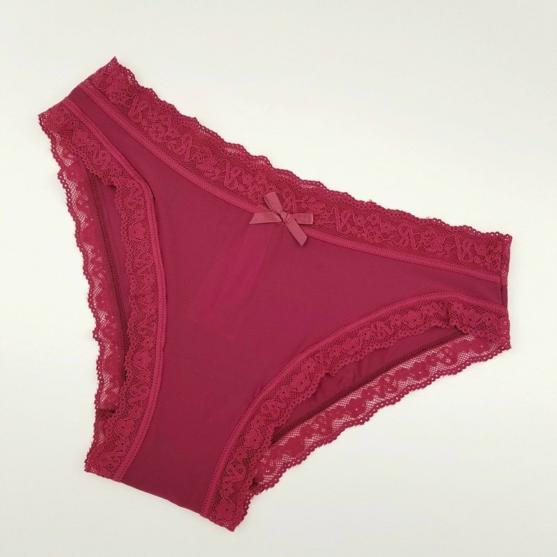 COMBO 5 QUẦN LÓT NỮ THUN LẠNH VIỀN REN BIG SIZE VS350