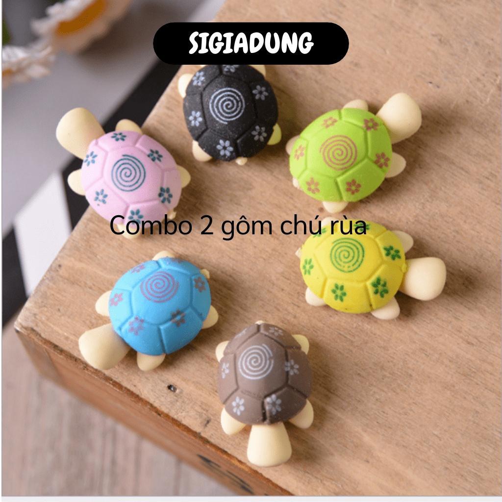 Gôm Tẩy Cute - Combo Cục Gôm Tẩy Bút Chì Hình Chú Rùa Nhiều Màu Cho Bé 8233