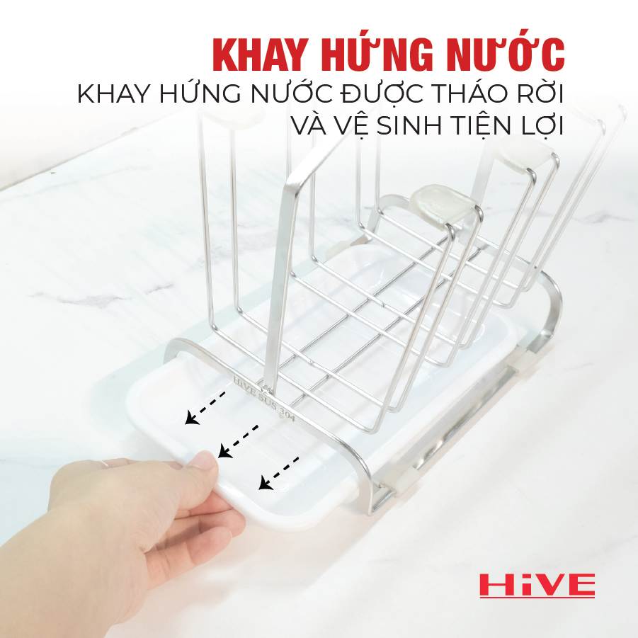 Giá úp ly HiVE inox 304 New Collection