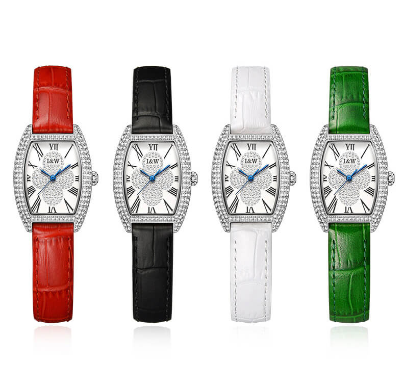 Đồng Hồ Nữ I&amp;W Carnival 581L Chính Hãng BH 24T Chịu Nước 30m Kính Chống Xước Dây Da Cao Cấp ( Máy Quartz)