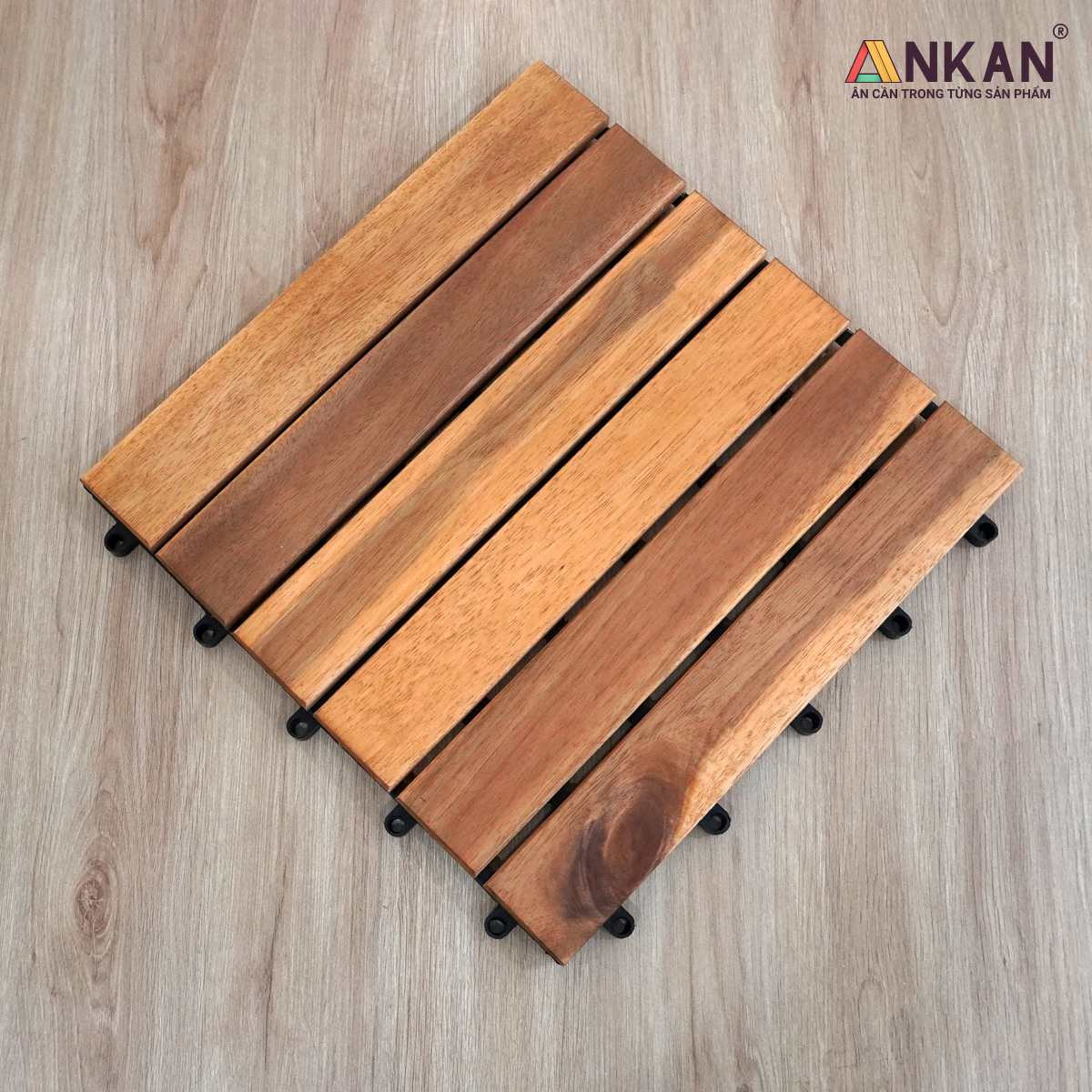Vỉ Gỗ Lót Sàn ANKAN (10 LỰA CHỌN), Dùng Lót Ban Công, Sân Thượng, Sân Vườn, Siêu Bền, Dễ Lắp Đặt