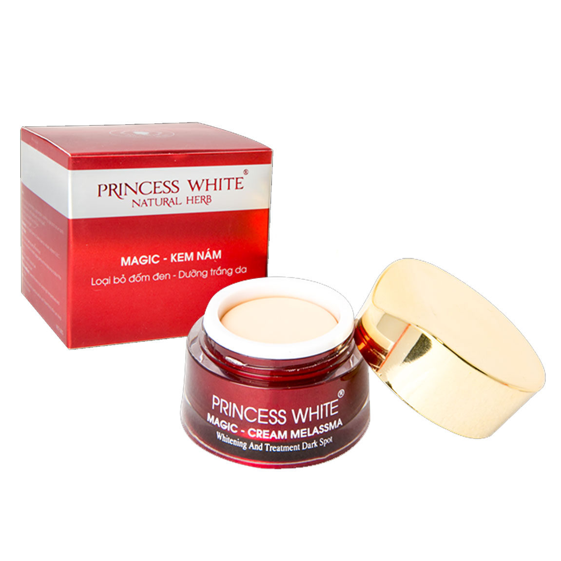 Kem Mờ Nám Tàn Nhang Princess White Magic Cream Melassma 20g