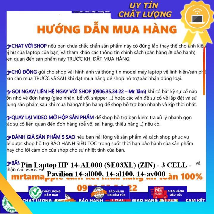 Pin dùng cho Laptop HP 14-AL000  Pavilion 14-al000 14-al100 14-av000 - Hàng Nhập Khẩu New Seal