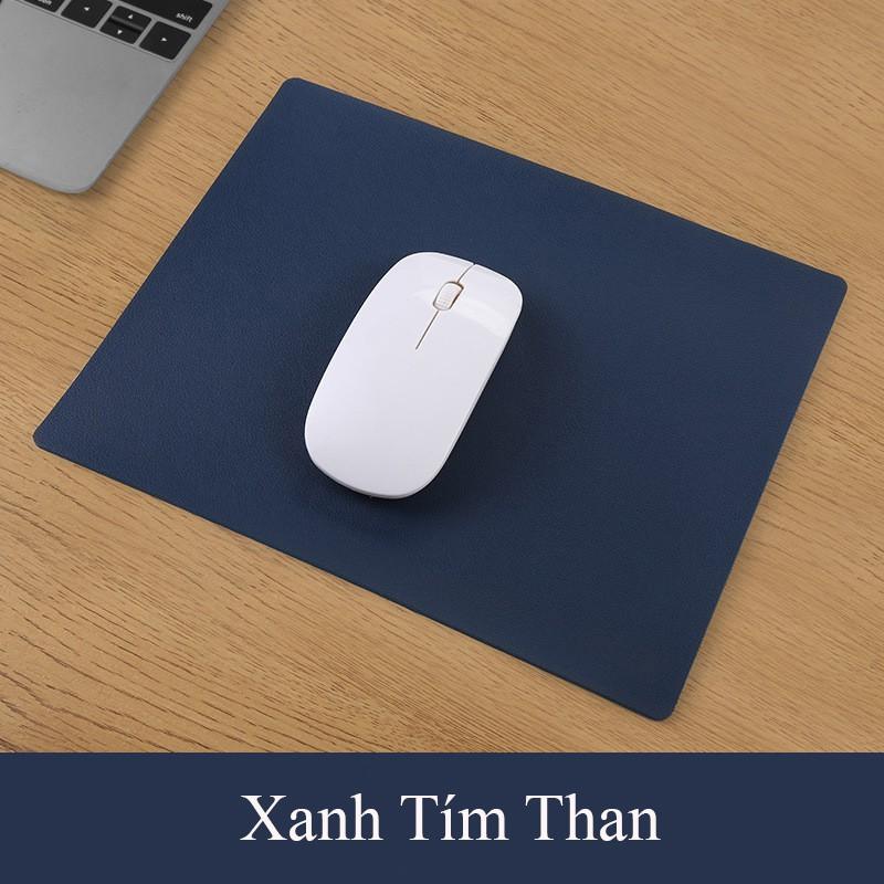 Miếng Lót Chuột Da 2 Mặt Loại To 40x30cm, Nhiều Mầu