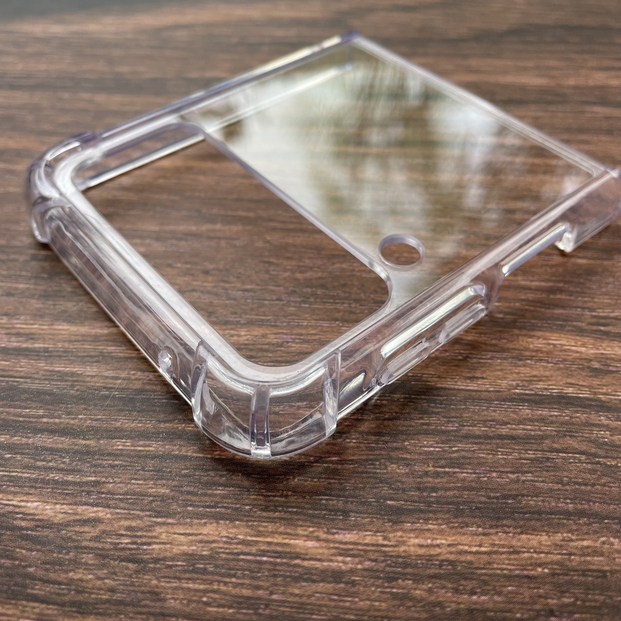 Ốp lưng nhựa cứng PC trong suốt viền dẻo chống sốc dành cho Samsung Galaxy Z Flip 3