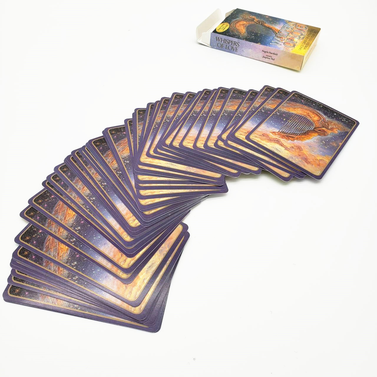 Combo Bộ Bài Bói Tarot Whispers of Love Oracle Cards New Cao Cấp  và Túi Nhung Đựng Tarot