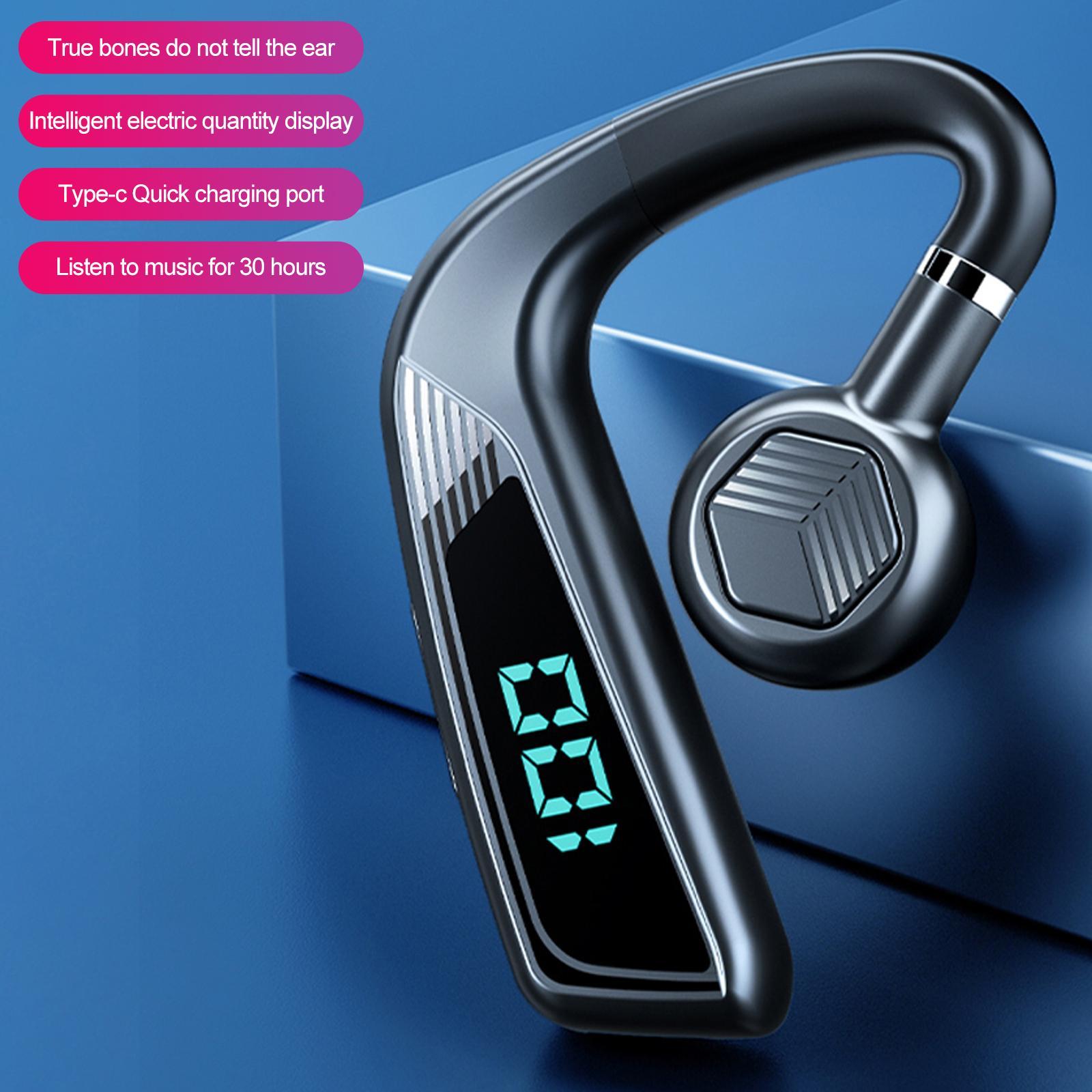 Bone Conduction Headphones Sweat Resistant 30 Hours Music Wireless Earbuds for Workout Driving