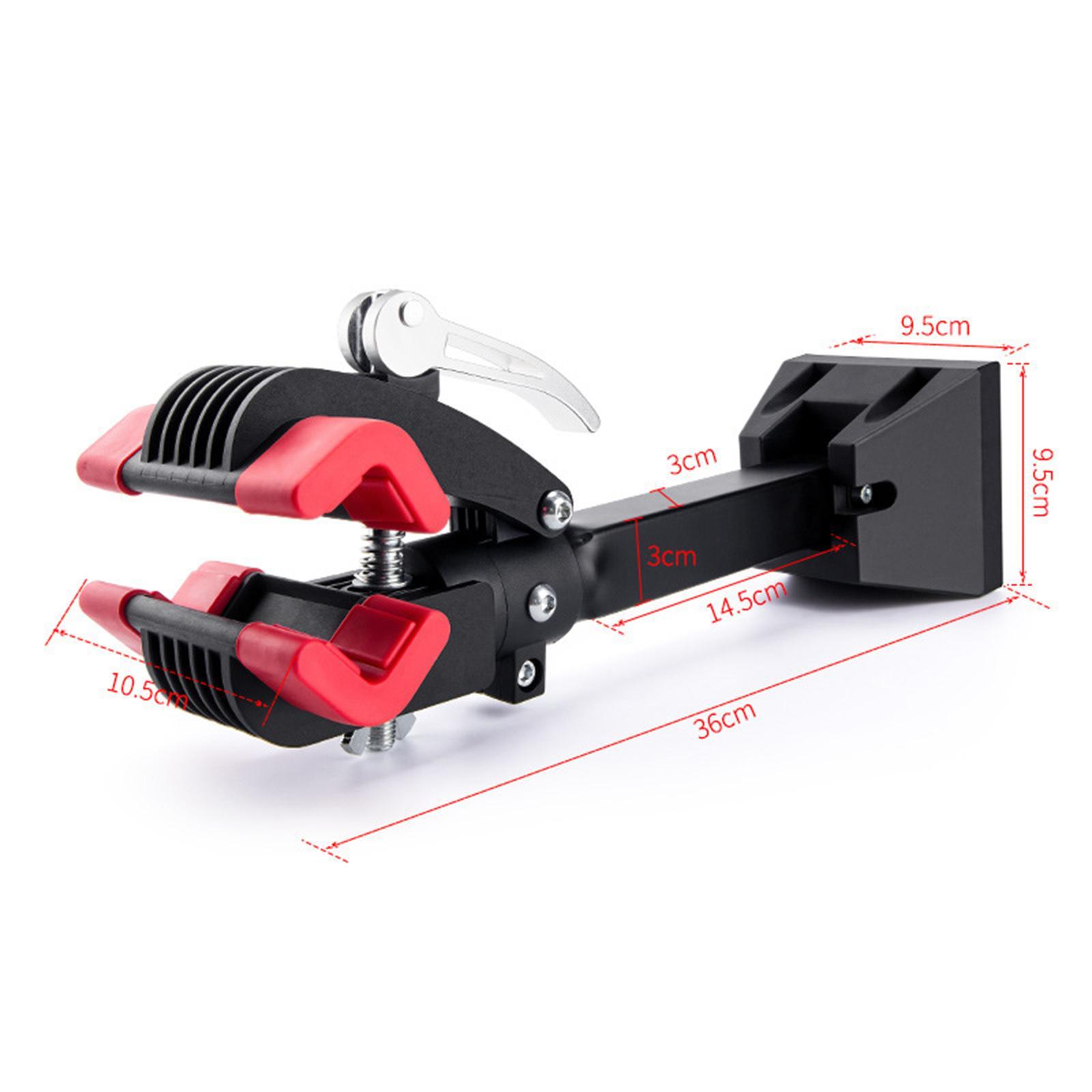 Bike Wall Mount Clamp Storage Garage Holder Hanger Steel Rack