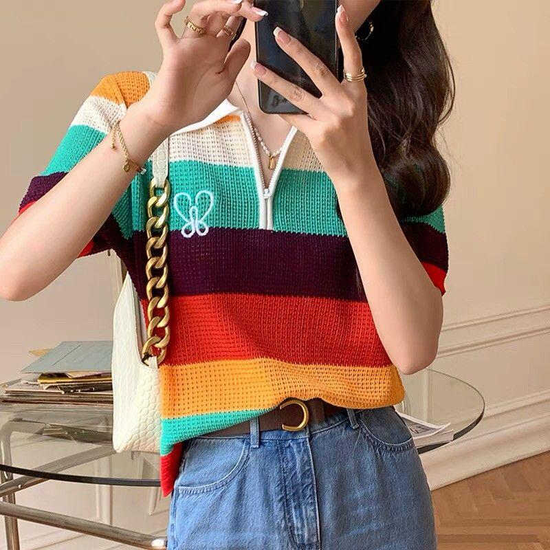 ÁO LEN SỌC SẮC MÀU