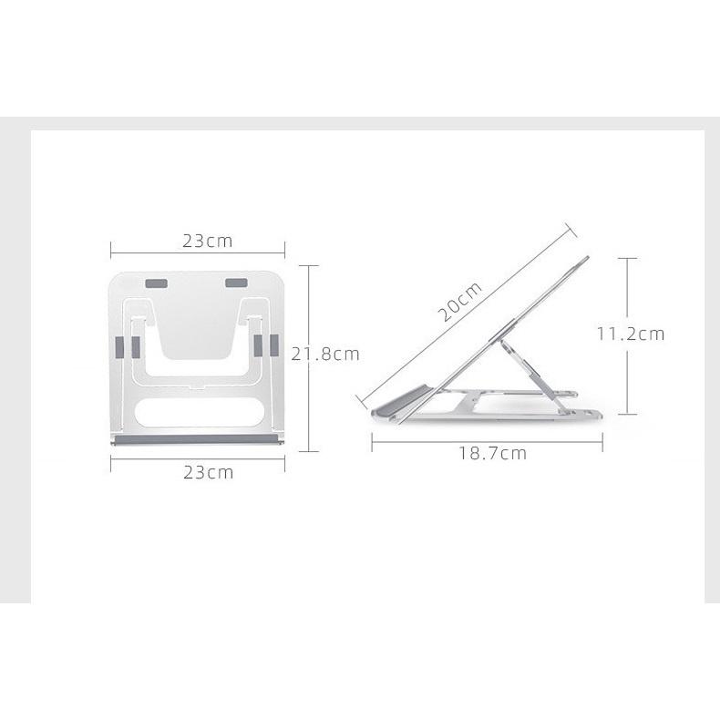 Kệ Giá Đỡ Laptop Macbook P3 Hợp Kim Nhôm Chắc Chắn, Điều Chỉnh Độ Cao Nhiều Cấp Độ