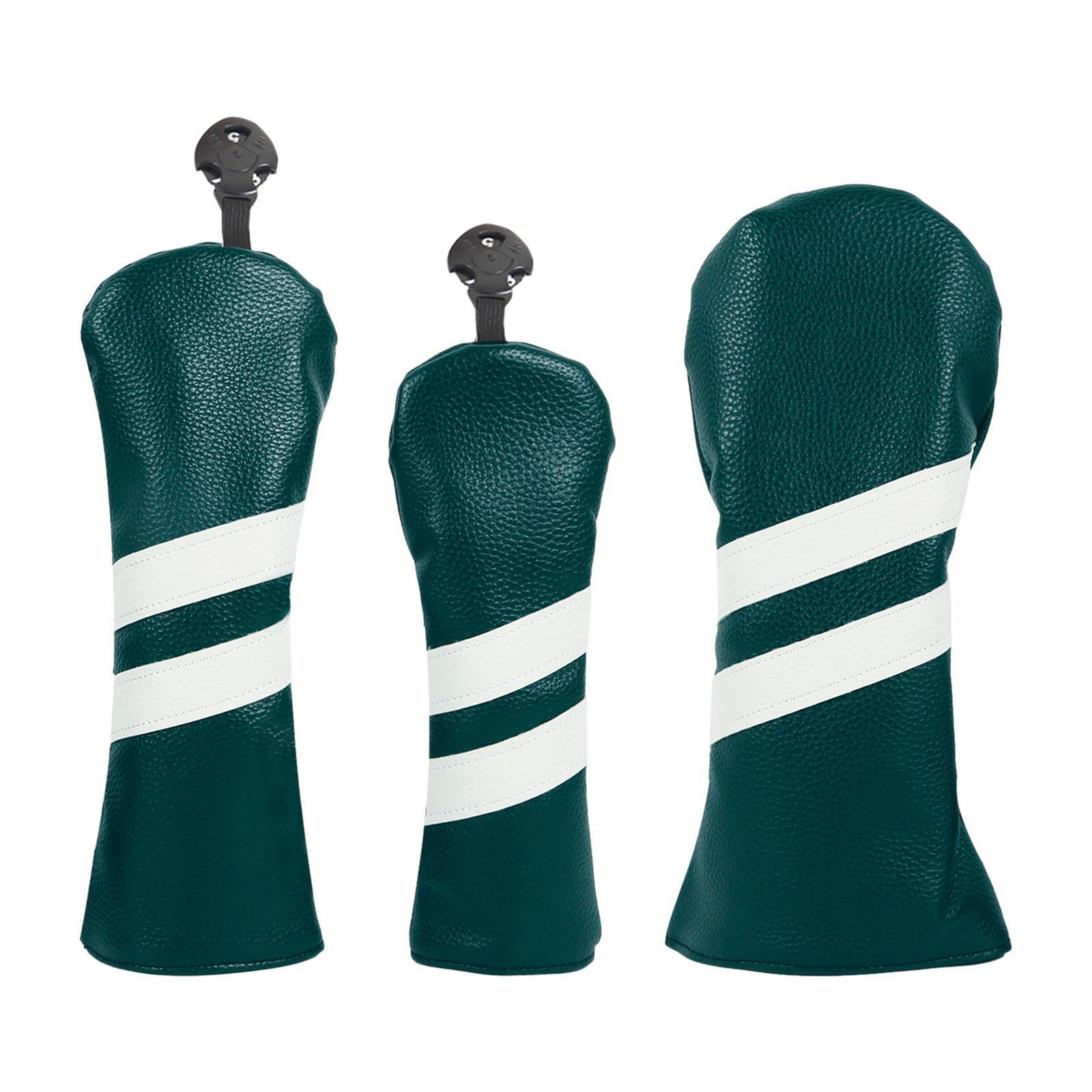3 Pack Golf Club Covers, Golf Club Head Covers for Driver, Woods and Hybrid, Golf Driver Headcover to Golf Clubs