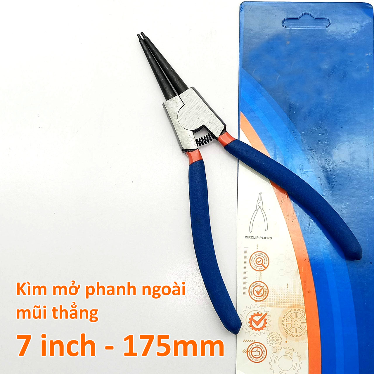 Kìm mở phanh ngoài mũi thẳng 7inch-175mm