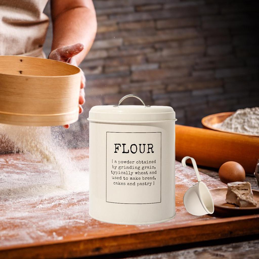 Food Flour Storage Tin Jar 5 litres Container