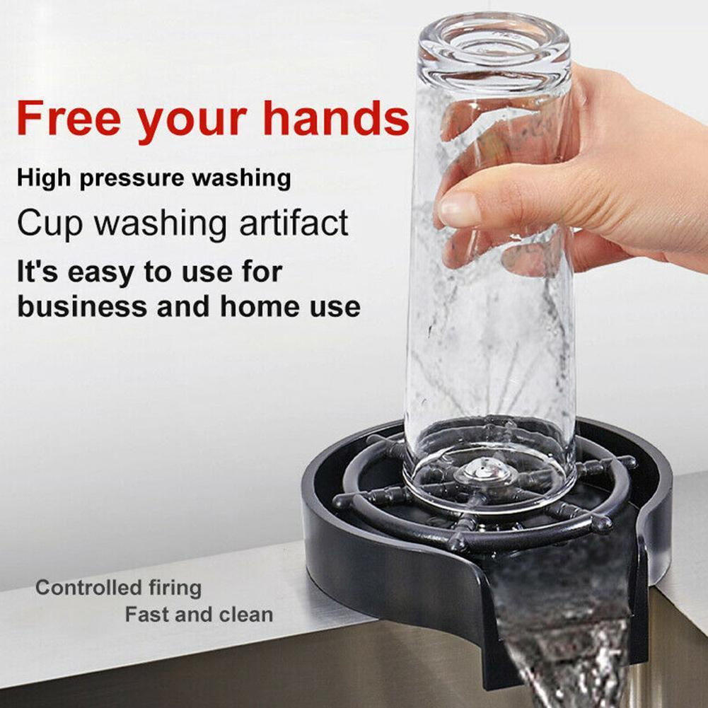 Nhanh Chóng Tự Động Rửa Kính Vòi Kính Rinser Cho Bé Cốc Cà Phê Trà Sữa Rửa Ly Cọ Rửa Bồn Rửa Chén Phụ Kiện